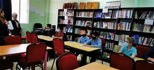 اجتماع طلبة نادي القرّاء في مدارس النظم الحديثة  